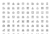 170 Buildings Hand Drawn icons, an Icon by Dinosoftlabs (Thumbnail 3 of 3)