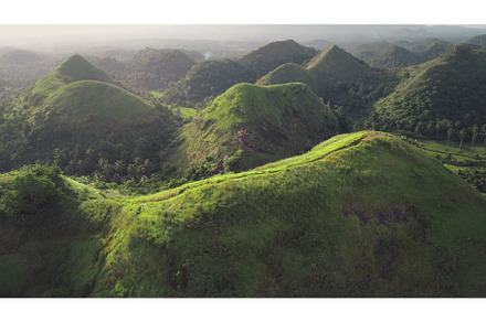 Philippines mountains ranges aerial, a Nature Photo by Goinyk