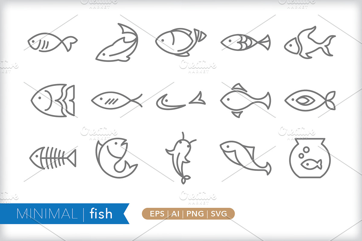 Animal 8-pack icon bundle, an Outline Icon by Picture Window (Photo 5 of 9)