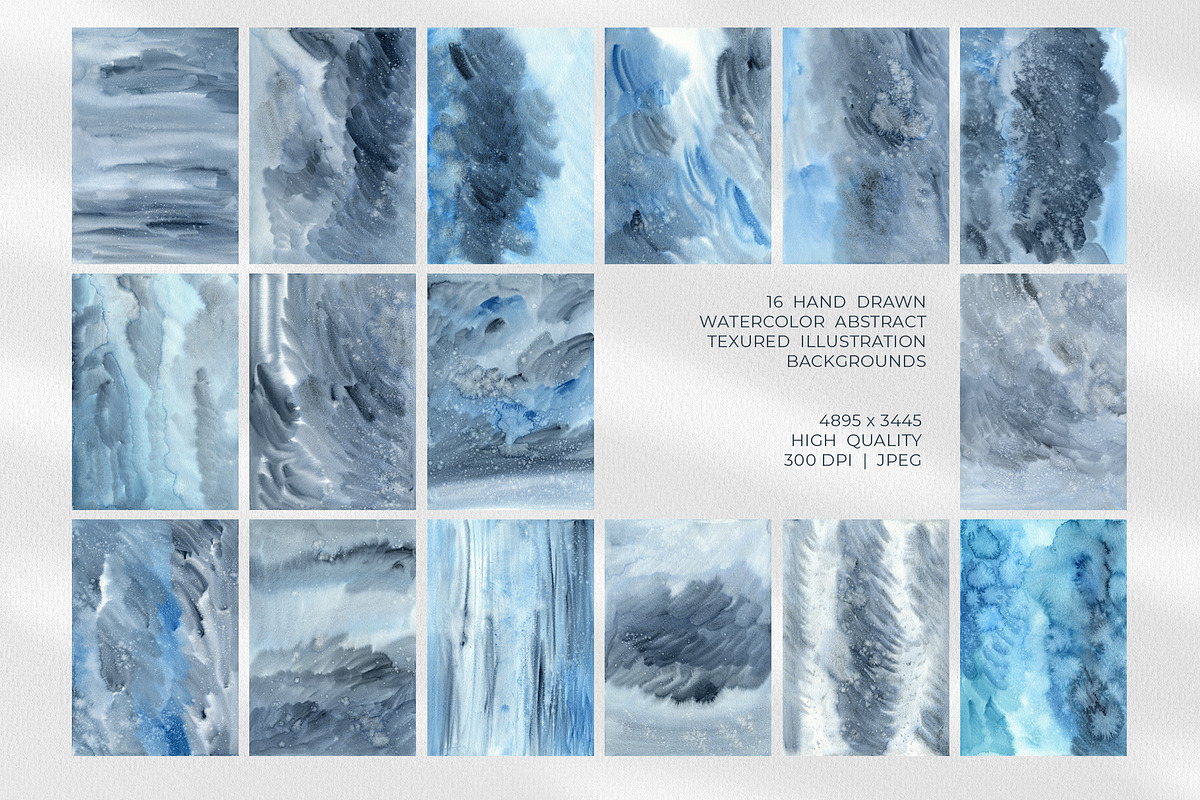 Frozen Watercolor Textures, a Texture Illustration by YarovaArt (Photo 3 of 15)