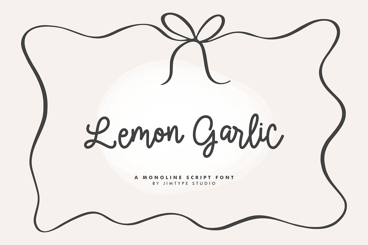 Lemon Garlic - Handwritten Font, a Handwritten Font by Jimtype Studio (Photo 1 of 5)
