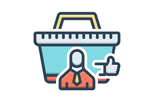 Bestsellers basket color icon, a Duotone Icon by Creative priyanka