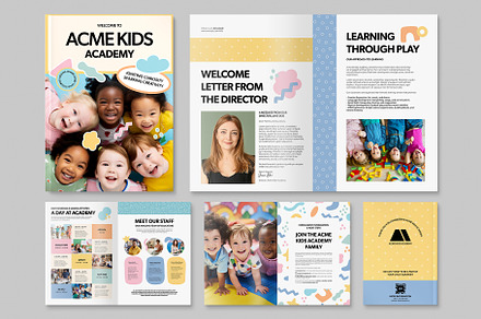 Kindergarten Brochure Template, a Brochure Template by BrandPacks