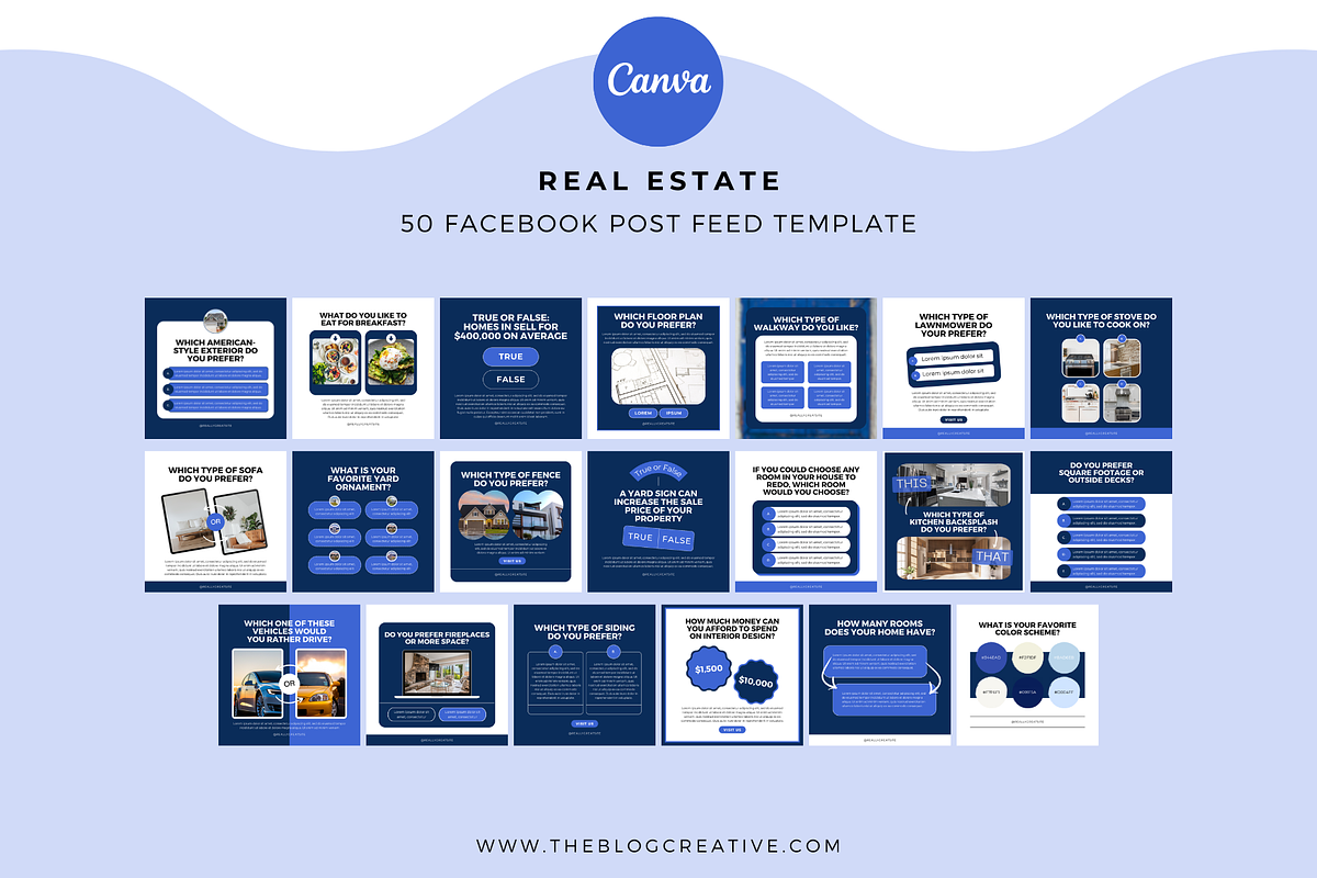 Real Estate Interactive Polls FB, a Social Media Template by The Blog Creative (Photo 2 of 6)