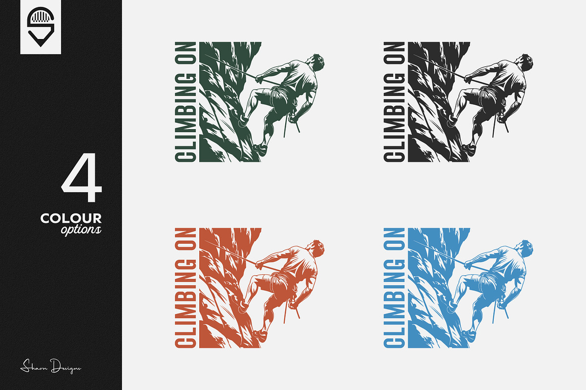 Rock Climbing T-shirt Design, a Graphic by shaondesigns (Photo 2 of 5)