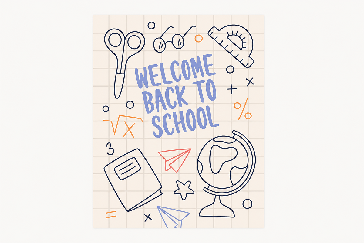 Back to School Posters Illustrations, an Education Illustration by Anna Studio (Photo 16 of 18)