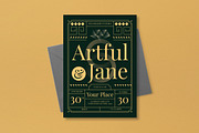 Green Anniversary Invitation, a Card Template by graphicook (Thumbnail 2 of 3)