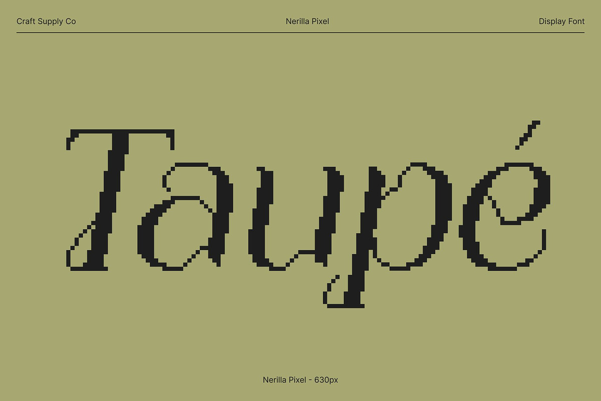 Nerilla Pixel, a Serif Font by Craft Supply Co. (Photo 2 of 8)