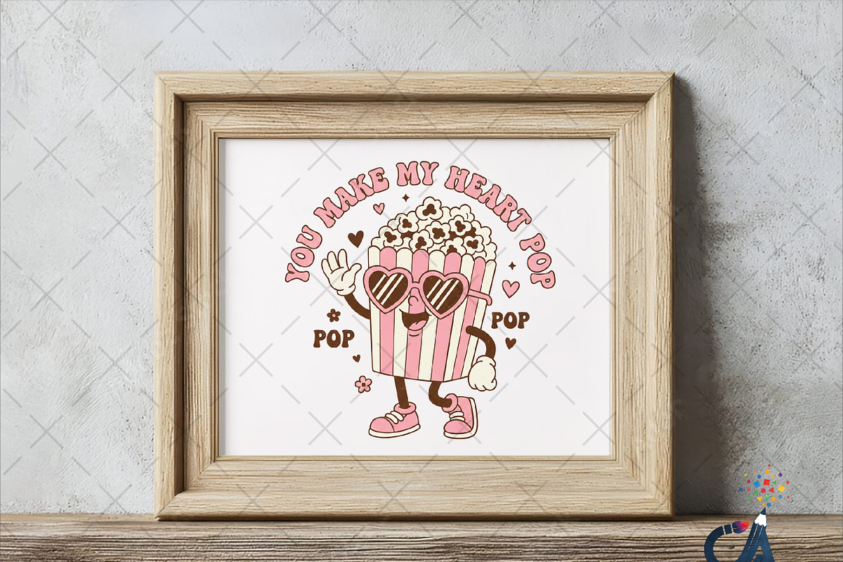 You Make My Heart Pop Design Png, an Illustration by Creative Art (Photo 5 of 6)