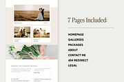Dakota, Photographer Showit Template, a Websites & App Template by Amanda Pena Design (Thumbnail 3 of 7)