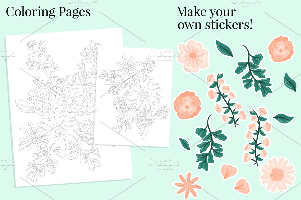 Floral Vector Clip Art | Daphney, an Illustration by Preyer Design (Photo 4 of 5)