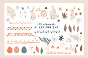 Easter bunny clipart, an Object Illustration by svetlatek (Thumbnail 2 of 9)