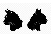 Meow Cat Clipart Silhouette SVG Set, an Animal Illustration by Gfx Expert Team (Thumbnail 3 of 3)