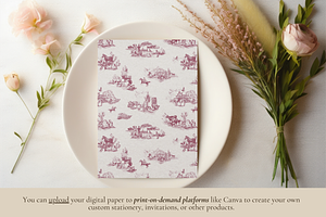 Western Toile - Digital Paper Set