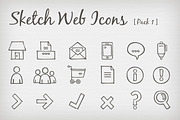 Sketch Web Icons [Pack 1], an Icon by Benjamin Norris (Thumbnail 1 of 2)