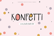 Konfetti - A Playful Doodle Font, a Handwritten Font by Studio-Charlie (Thumbnail 1 of 2)