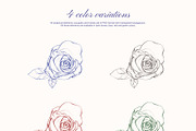 Vintage garden: lace & rose flowers, a Decorative Illustration by Yuliia Lashevska (Thumbnail 5 of 9)