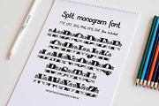 Bogi Split Monogram, a Font by Digital Typeface Studio (Thumbnail 2 of 5)