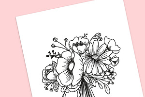 Spring Florals, Flowers Clip Art -