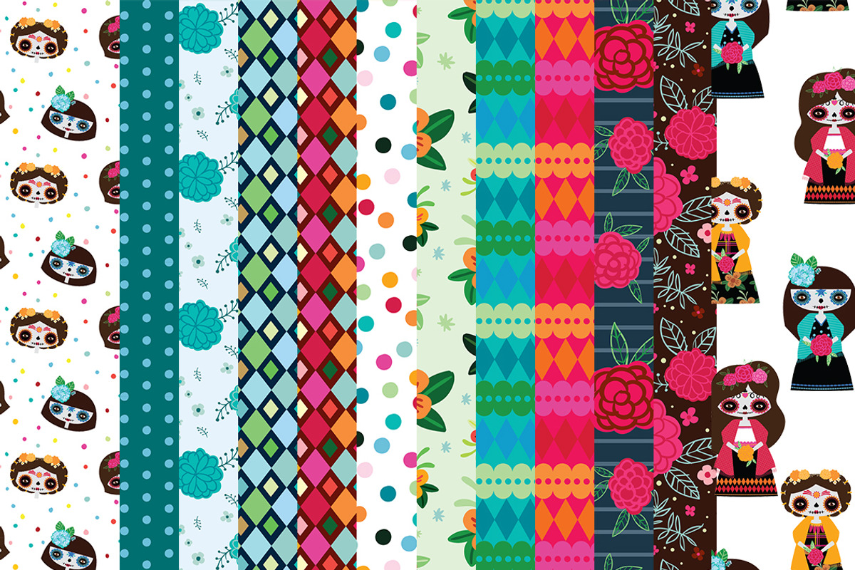 Dia de los Muertos: Catrinas, a Texture Graphic by happychinchilla (Photo 2 of 2)