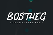 Bostheg - Font, a Handwritten Font by artchiles_design (Thumbnail 3 of 5)
