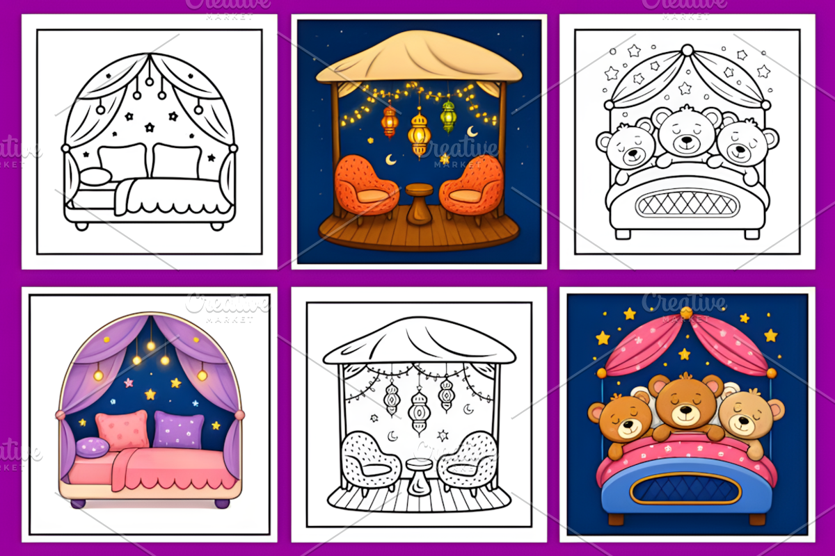Hygge Place Bold and Easy Coloring, a Decorative Illustration by Coco Bloom (Photo 3 of 3)