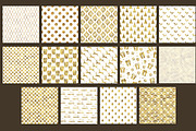 Gold and White Christmas backgrounds, a Pattern Graphic by Paper Farms (Thumbnail 2 of 2)
