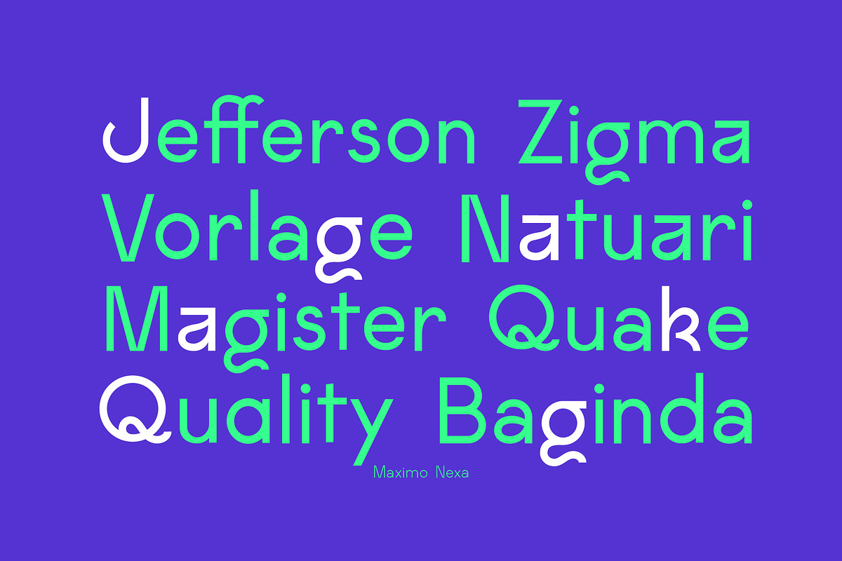Maximo Nexa, a Sans Serif Font by Kaligra.co (Photo 5 of 15)