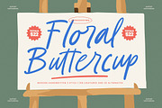 Floral Buttercup Modern Handwritten, a Script Font by stylishtype.co (Thumbnail 1 of 20)