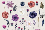 Gothic Halloween Watercolor Set, a Decorative Illustration by Elena Dorosh (Thumbnail 3 of 19)