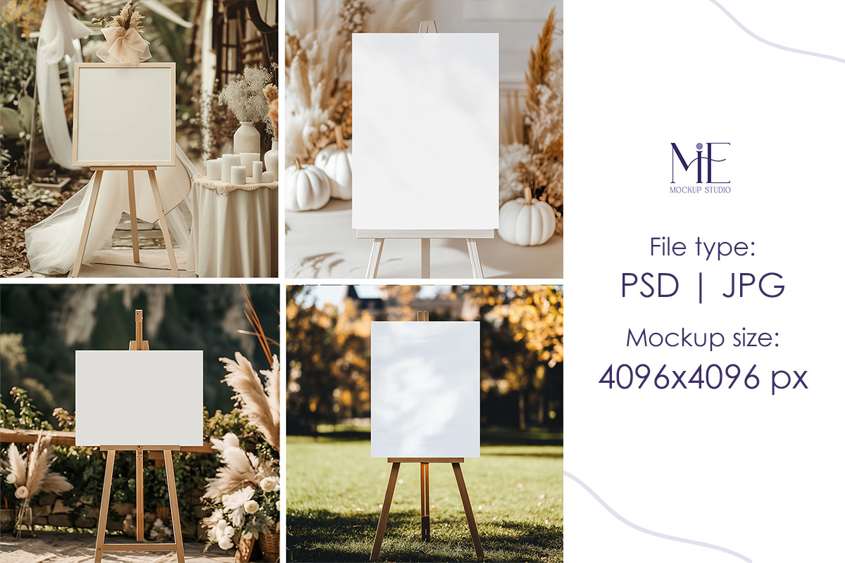 Welcome Sign Mockup Bundle Set 14PSD, a Mockup by Mie Mockup Studio (Photo 4 of 4)
