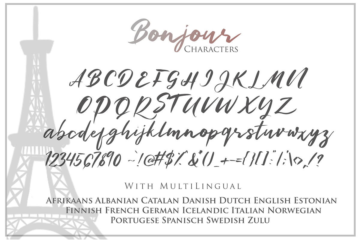 Bonjour - Casual Handwritten Font, a Script Font by Dm Studio