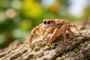 Close-up of a vibrant orange spider, an Animal Photo by AlyaAnd