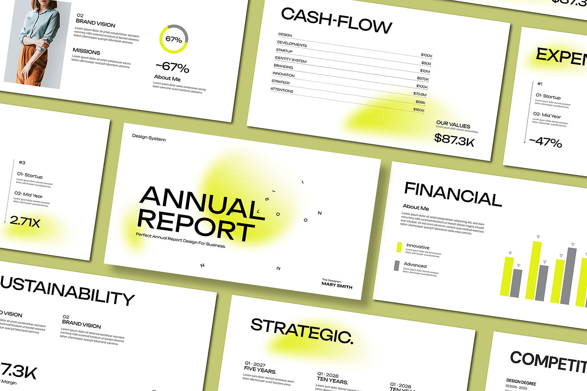 Annual Report Presentation Template, a Presentation Template by Mighty-Slide (Photo 1 of 5)