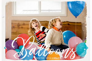 Balloons PNG Photoshop Overlays