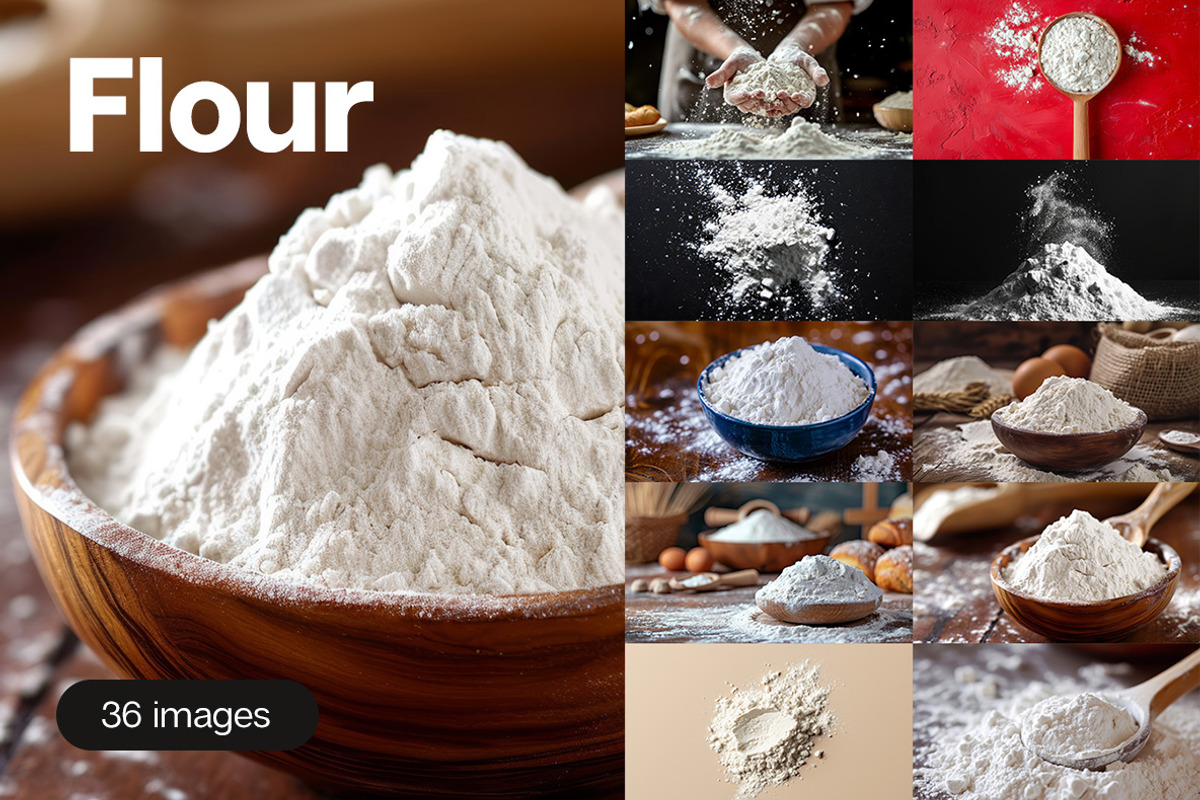 36 Flour images, a Food & Drink Photo by Handmadefont (Photo 1 of 10)