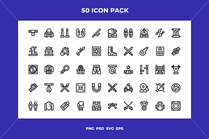 Martial arts icons, an Icon by Wencory
