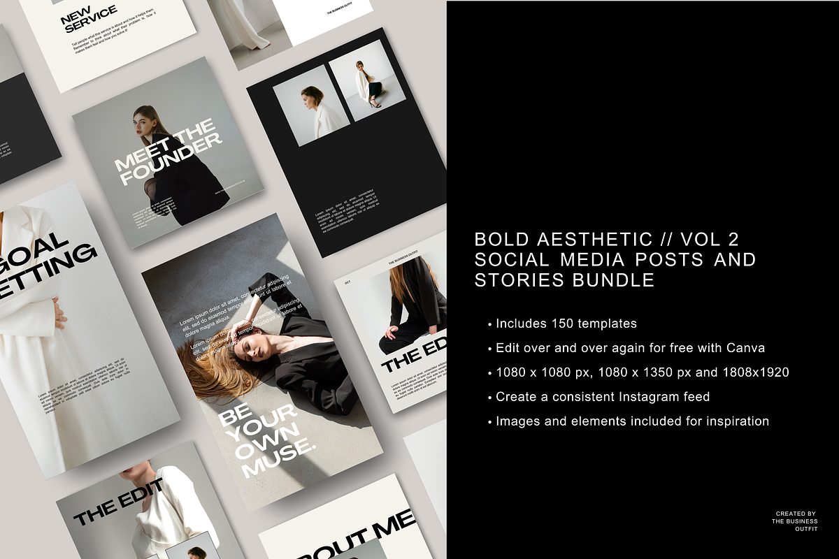 CANVA: Bold Vol 2 Instagram Bundle, a Social Media Template by thebusinessoutfit (Photo 3 of 17)