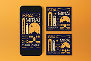 Purple Isra Mi'raj Flyer Set, a Flyer Template by graphicook (Thumbnail 3 of 3)