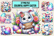 Colorful Happy Easter Sublimation Bu, an Illustration by Wow Magic (Thumbnail 1 of 2)