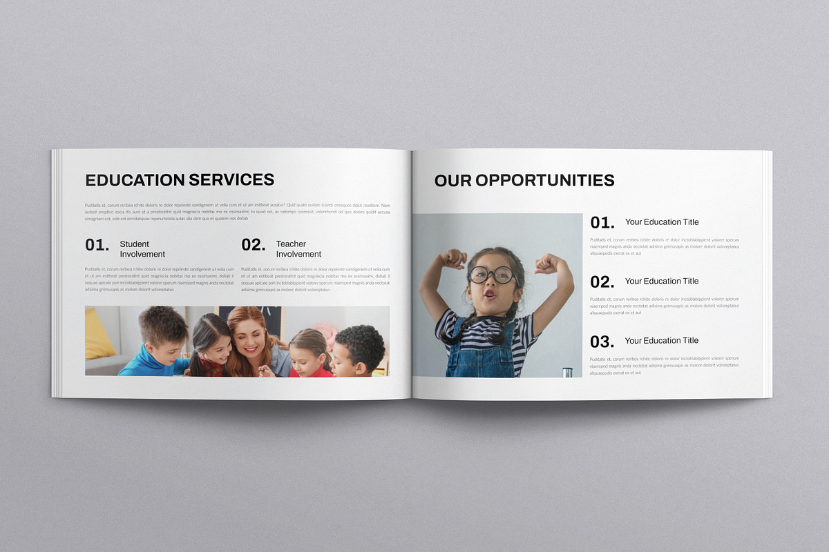 Education Template Landscape, a Brochure Template by E-Type (Photo 4 of 7)