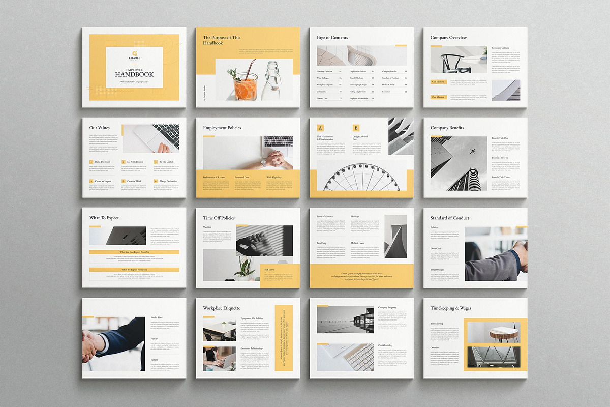 Employee Handbook CANVA Template, a Magazine Template by TemplatesForest (Photo 7 of 8)