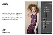 Fashion Mockup - Woman in Jumpsuit, a Shirt Mockup by Andrea Muller (Thumbnail 4 of 6)