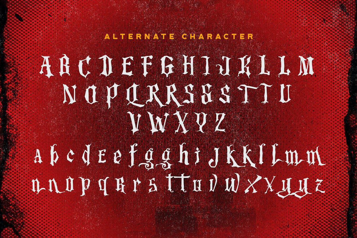 Dark Angels - Haunted Display Font, a Blackletter Font by StringLabs (Photo 9 of 10)