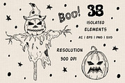Happy Halloween doodle collection, an Object Graphic by Irina Avdeeva (Thumbnail 2 of 10)