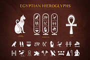 Egyptian Hieroglyphs Vector Set, an Illustration by S K Y B O X (Thumbnail 3 of 10)