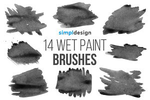 Stamp Wet Paint Brushes