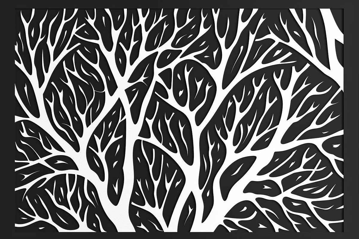 Tree Branch Laser Cut Panel Bundle, a Graphic by Designs_River