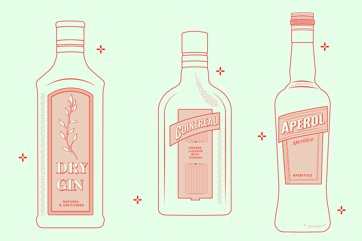 Cocktail Bottle Vector, a Food Illustration by TheFoodAtlas (Photo 5 of 7)