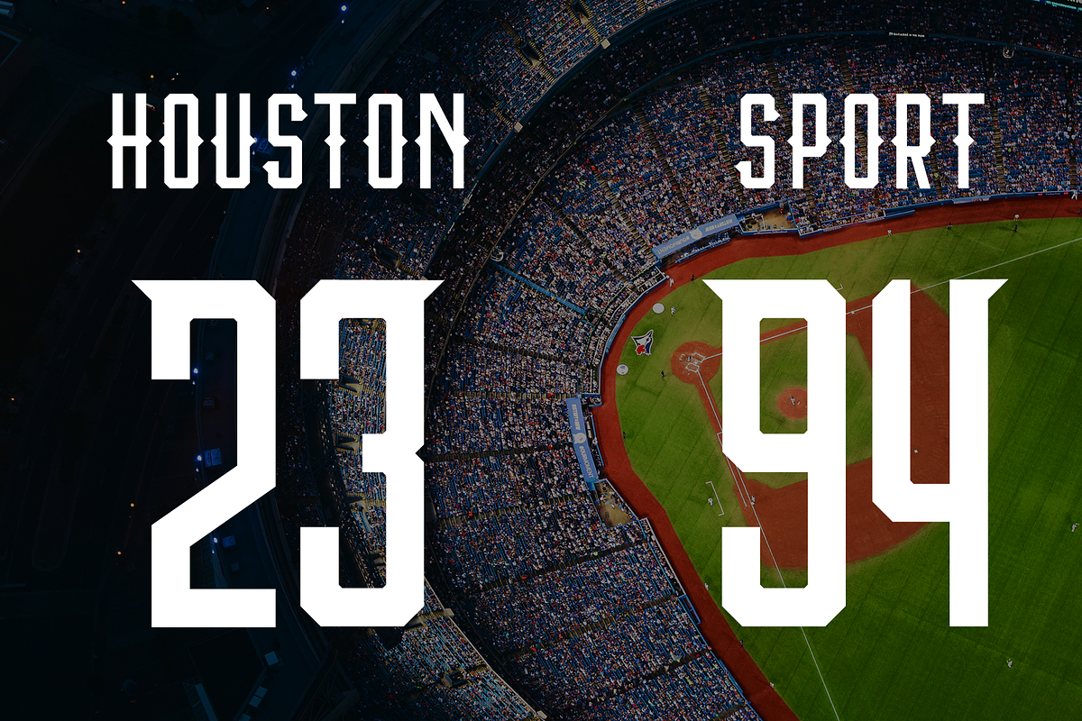 Houston Sports Font Family preview 8